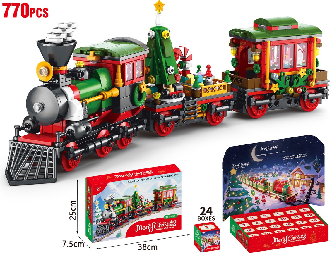 R-N6.2 TOY9160 Mini Building Blocks Advent Calendar Christmas 