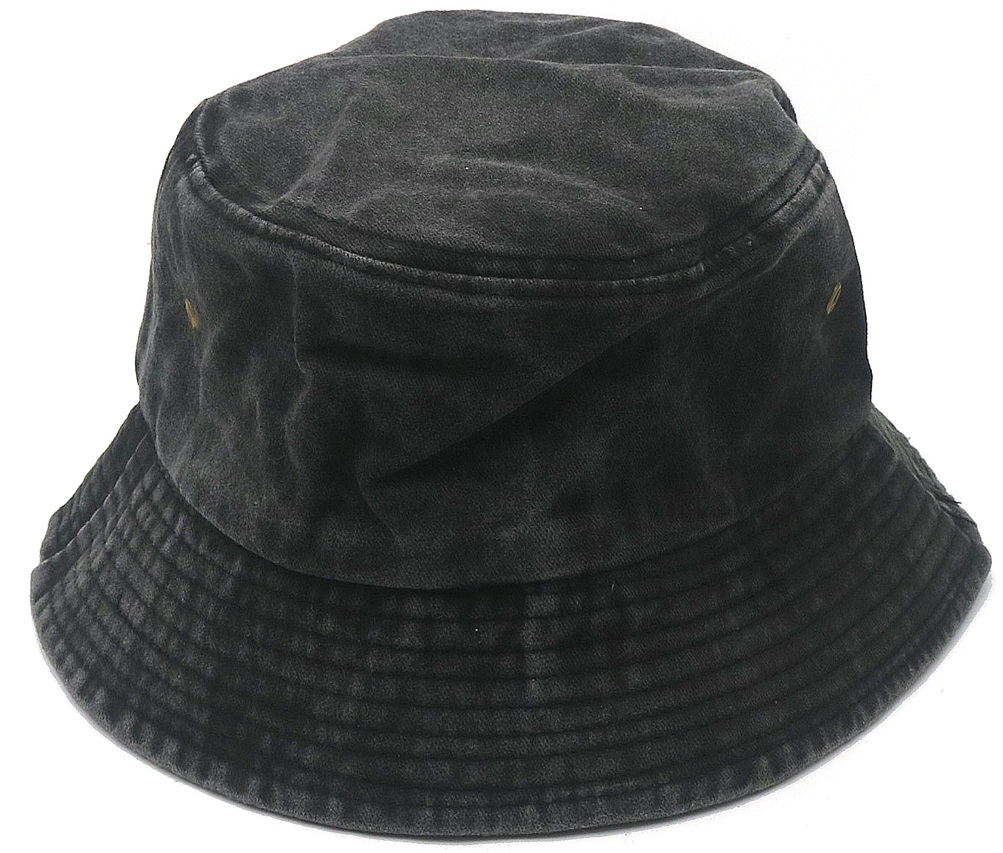 X-O5.1  HAT1103-002-6 Bucket Hat Cotton Dark Grey