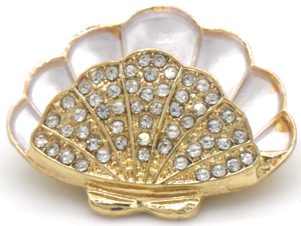 E-D21.2  P1035-029 Brooch Shell 3.5cm
