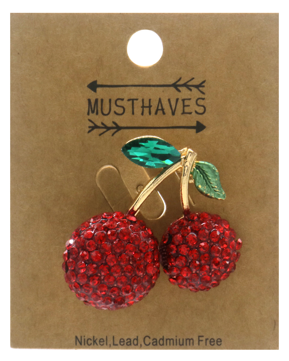 I-B16.2 P1035-013 Brooch Cherries 4cm