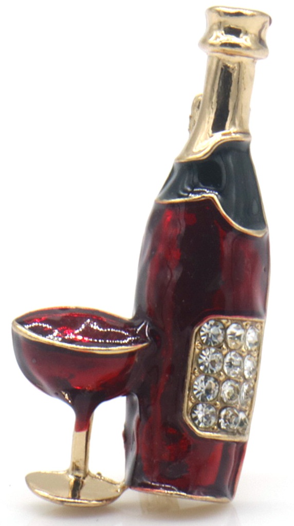 I-A6.3 P1035-010 Brooch Wine 4cm