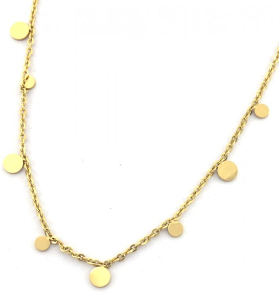 I-B5.2 N088-012G S. Steel Necklace Coins