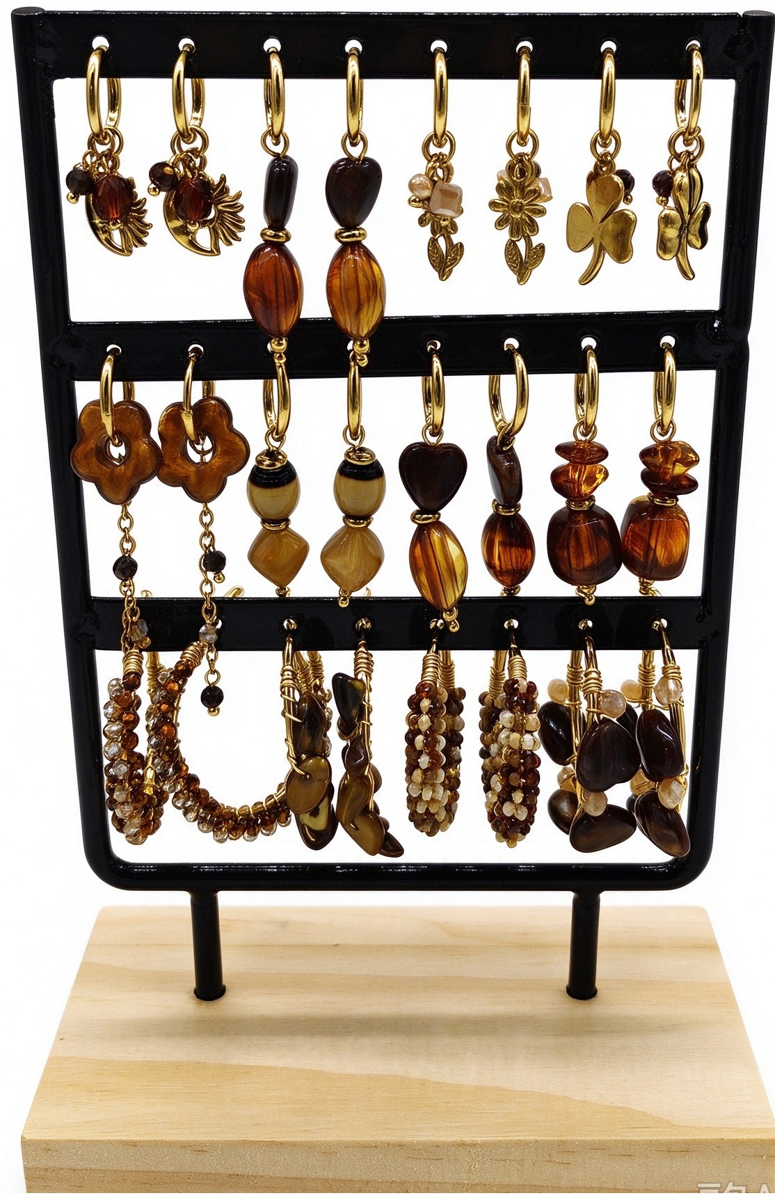 B-B23.1 E1221-005 S. Steel Earrings Set - 12pairs