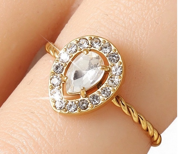 A-D17.3  R2643-017G S. Steel Ring Adjustable Crystals